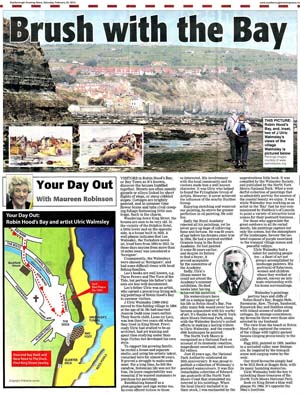 Scarborough Evening News article about Ulric Walmsley Scarborough Evening News article about Ulric Walmsley